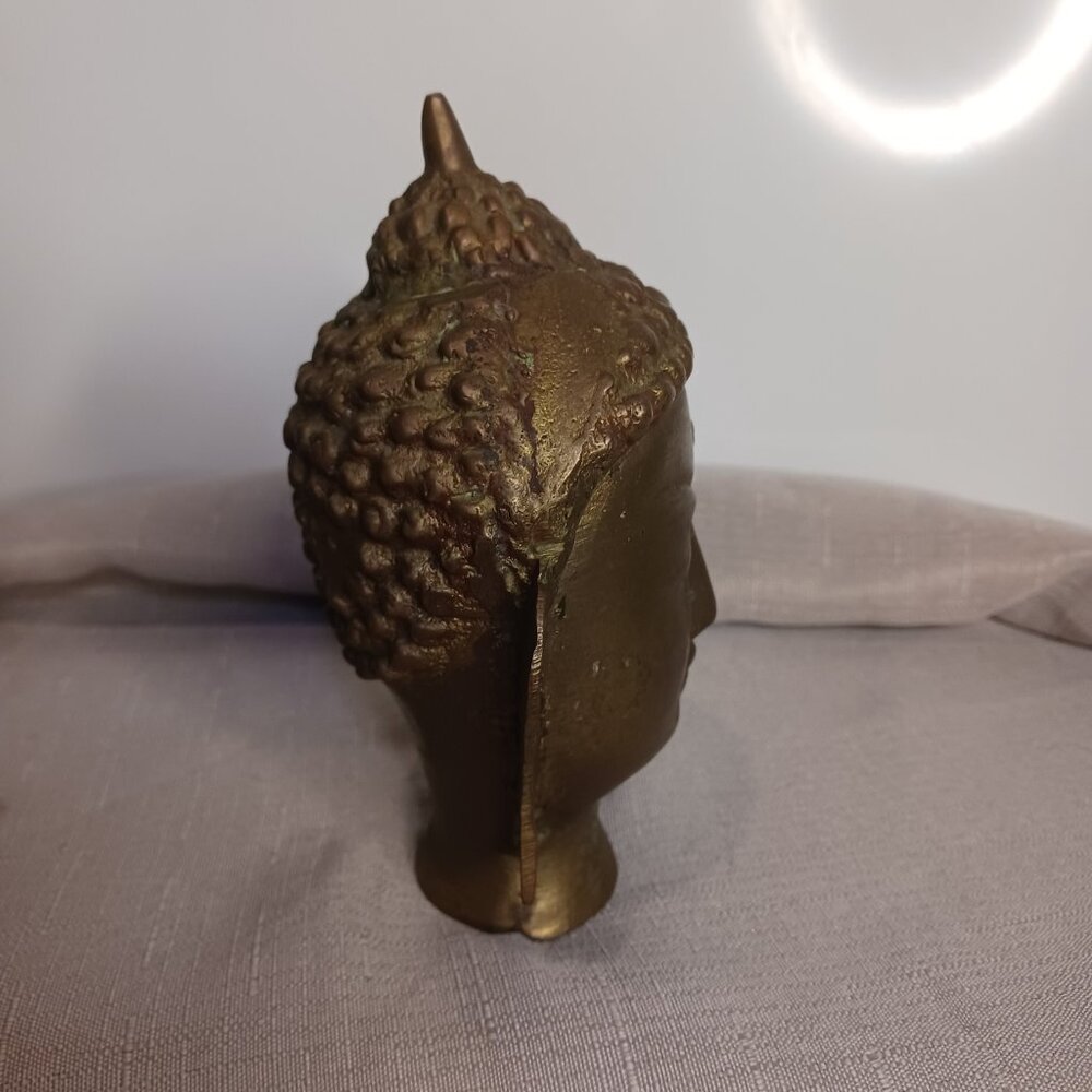 Numbered Brass Buddha Head - Picture 5 of 9